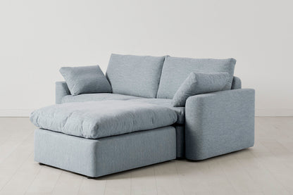 Model 13 2-Seater Right Chaise Sofa, Seaglass