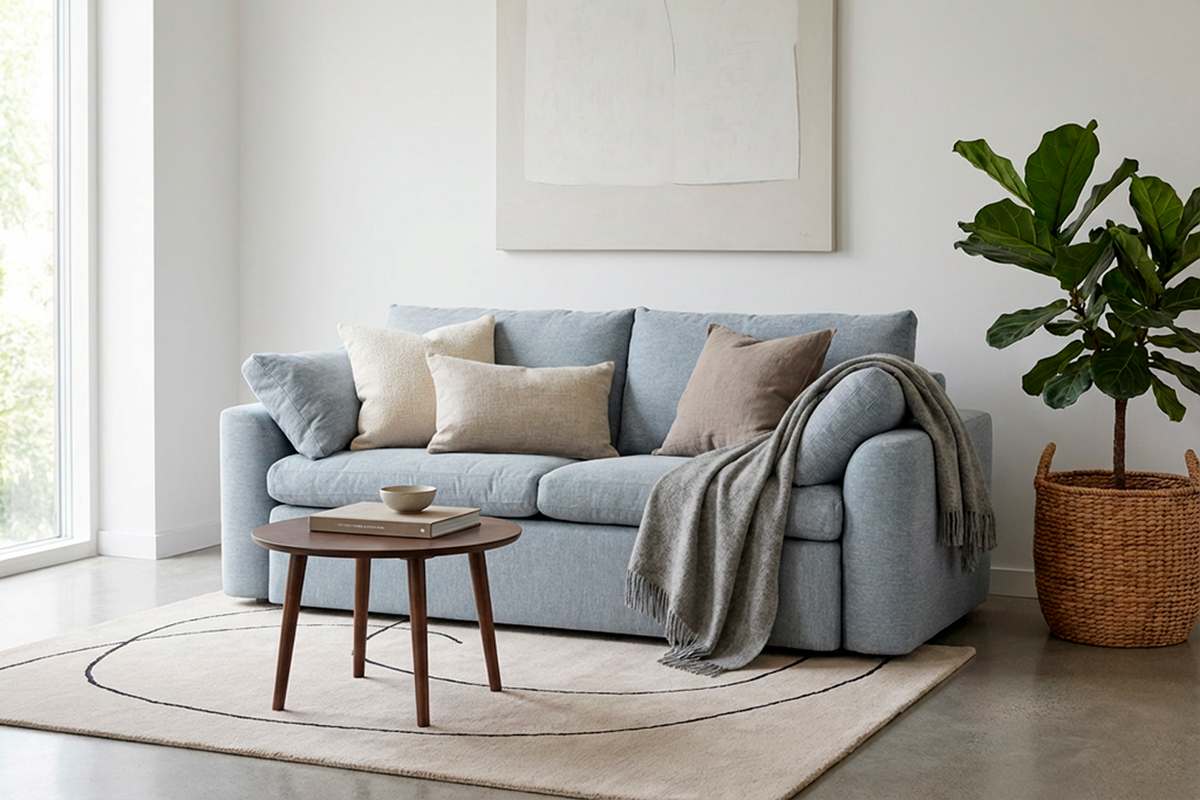 Model 13 2-Seater Sofa, Seaglass