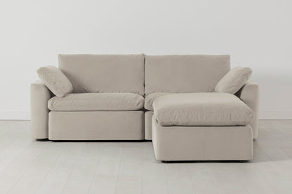 Model 13 3-Seater Right Chaise Sofa, Bone