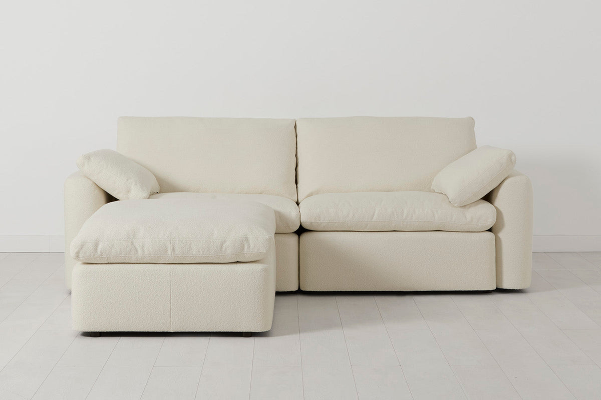 Model 13 Dreisitzer-Sofa mit Caiselongue links