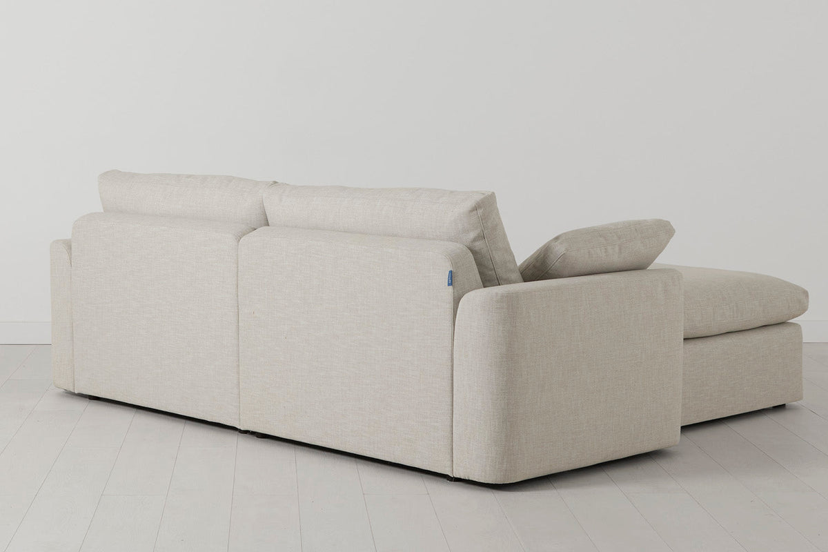 Model 13 3-Seater Right Chaise Sofa, Parchment