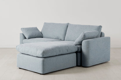 Model 13 3-Seater Right Chaise Sofa, Seaglass