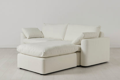 Model 13 Dreisitzer-Sofa mit Chaiselongue rechts, Weiß