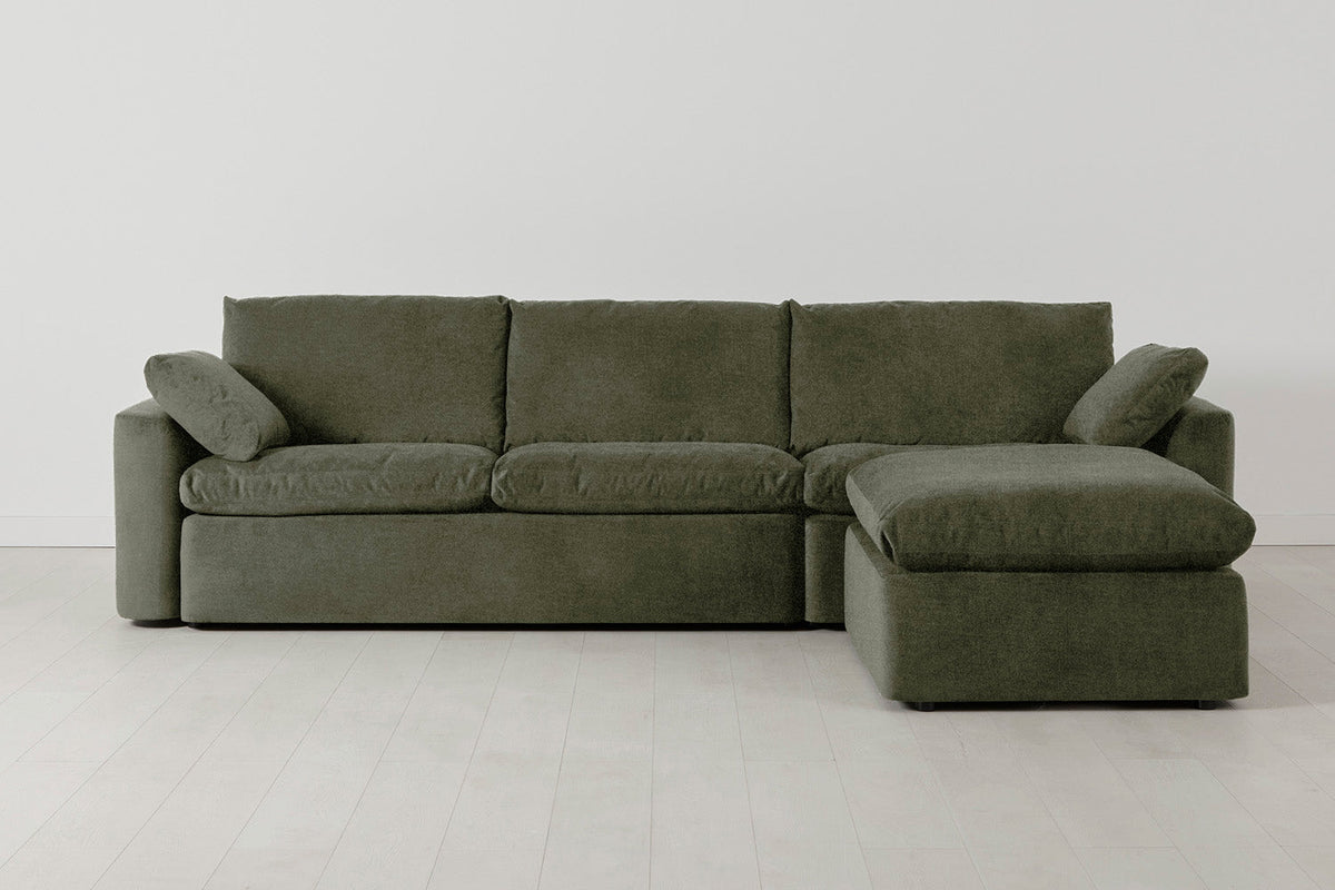 Model 13 Viersitzer-Sofa mit Chaiselongue rechts
