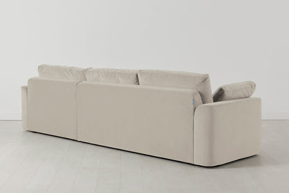 Model 13 4-Seater Left Chaise Sofa, Bone