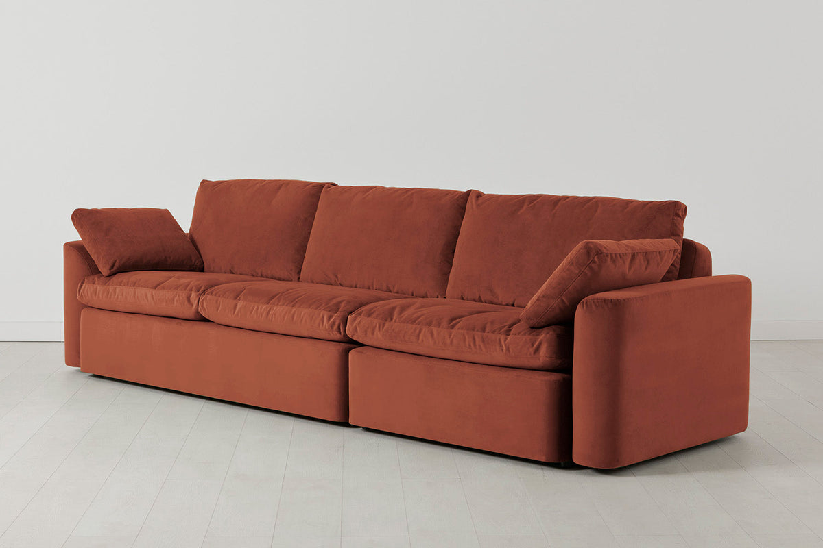 Model 13 4-Seater Sofa, Brick
