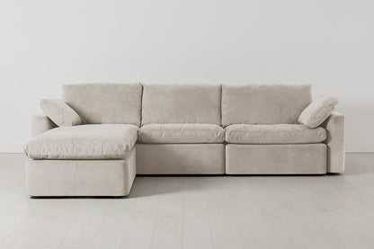 Model 13 4-Seater Left Chaise Sofa, Chalk