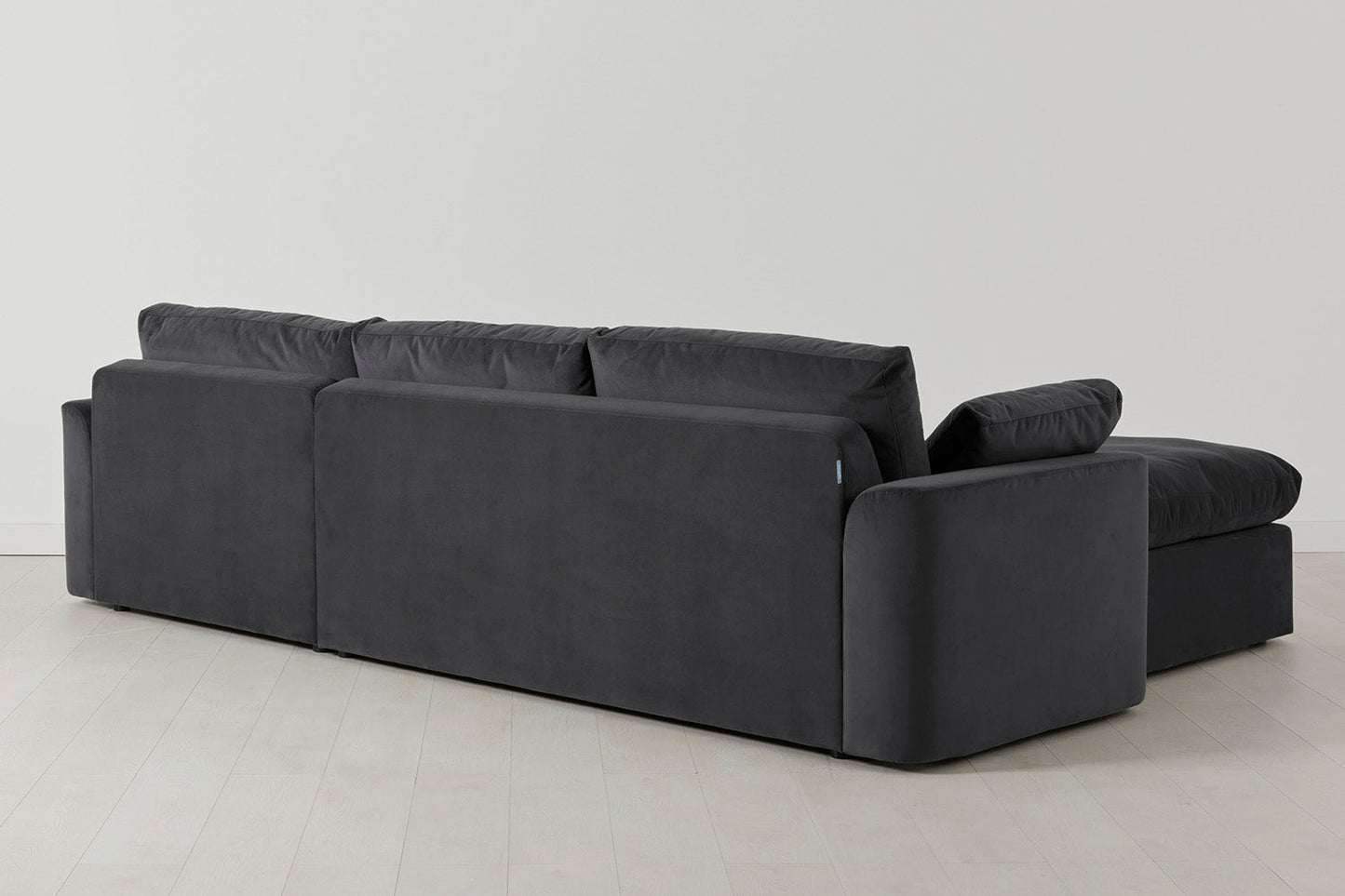 Model 13 4-Seater Sofa with Ottoman, Charcoal