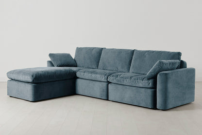 Model 13 4-Seater Left Chaise Sofa, Hydro