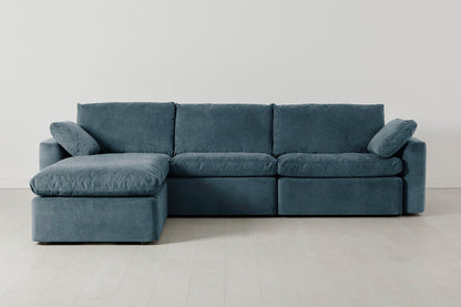 Model 13 4-Seater Left Chaise Sofa, Hydro