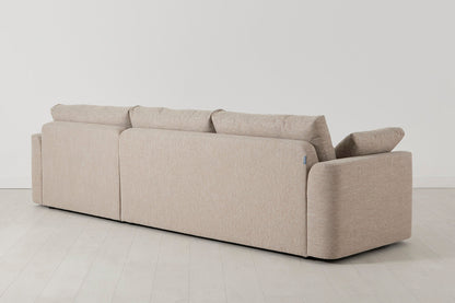 Model 13 4-Seater Sofa with Ottoman, Pumice