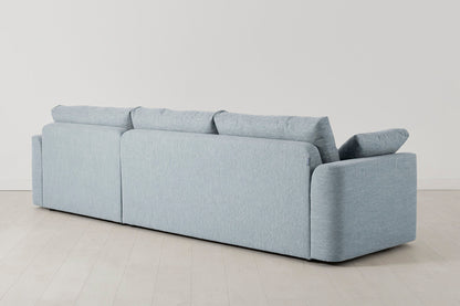 Model 13 4-Seater Left Chaise Sofa, Seaglass