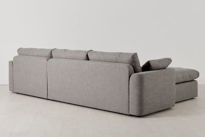 Model 13 Viersitzer-Sofa mit Caiselongue rechts, Schattengrau