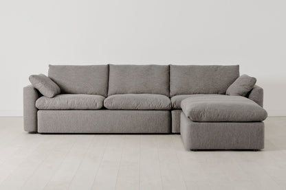 Model 13 Viersitzer-Sofa mit Caiselongue rechts, Schattengrau