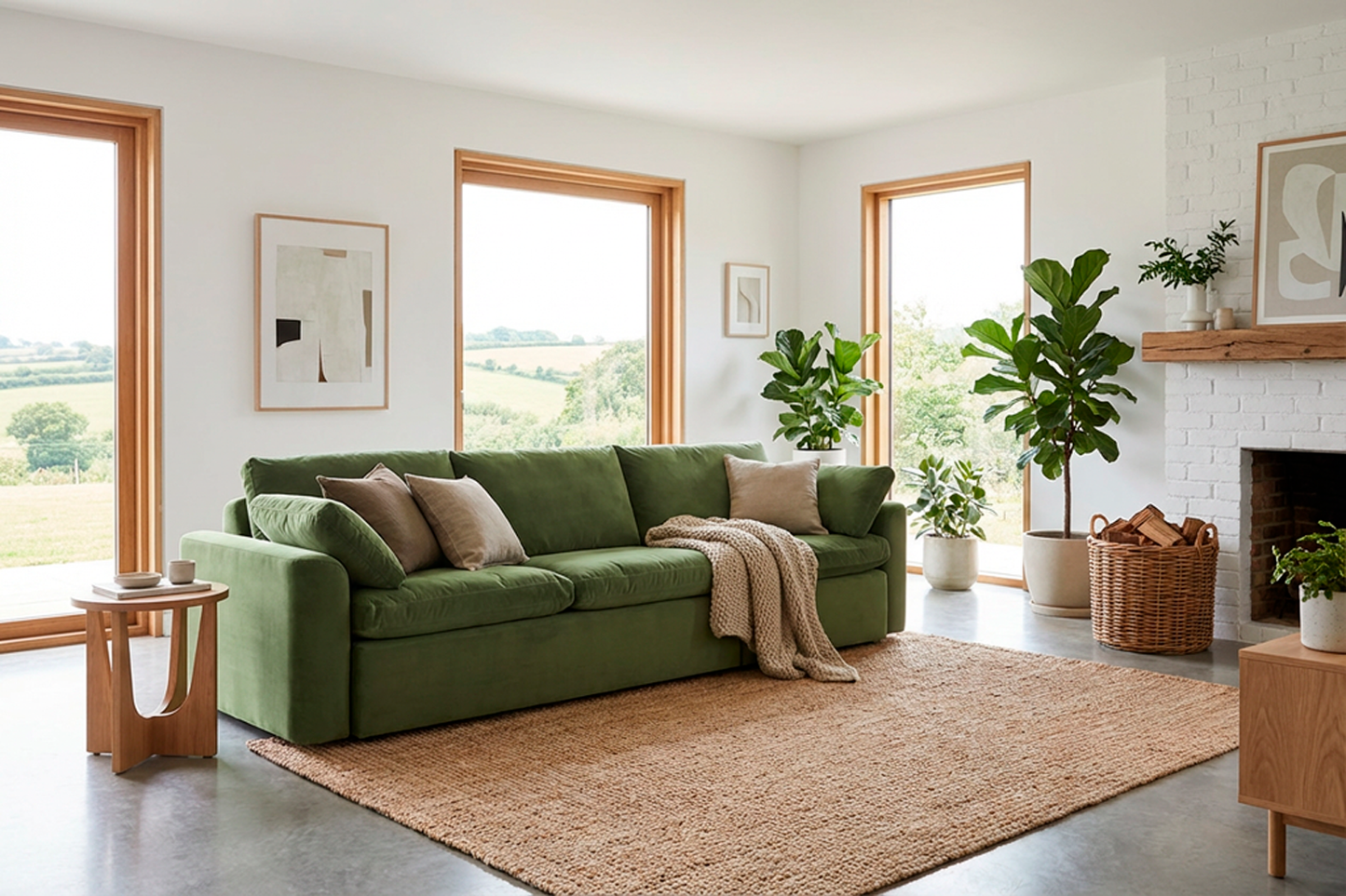 Model 13 4-Seater Sofa, Vine