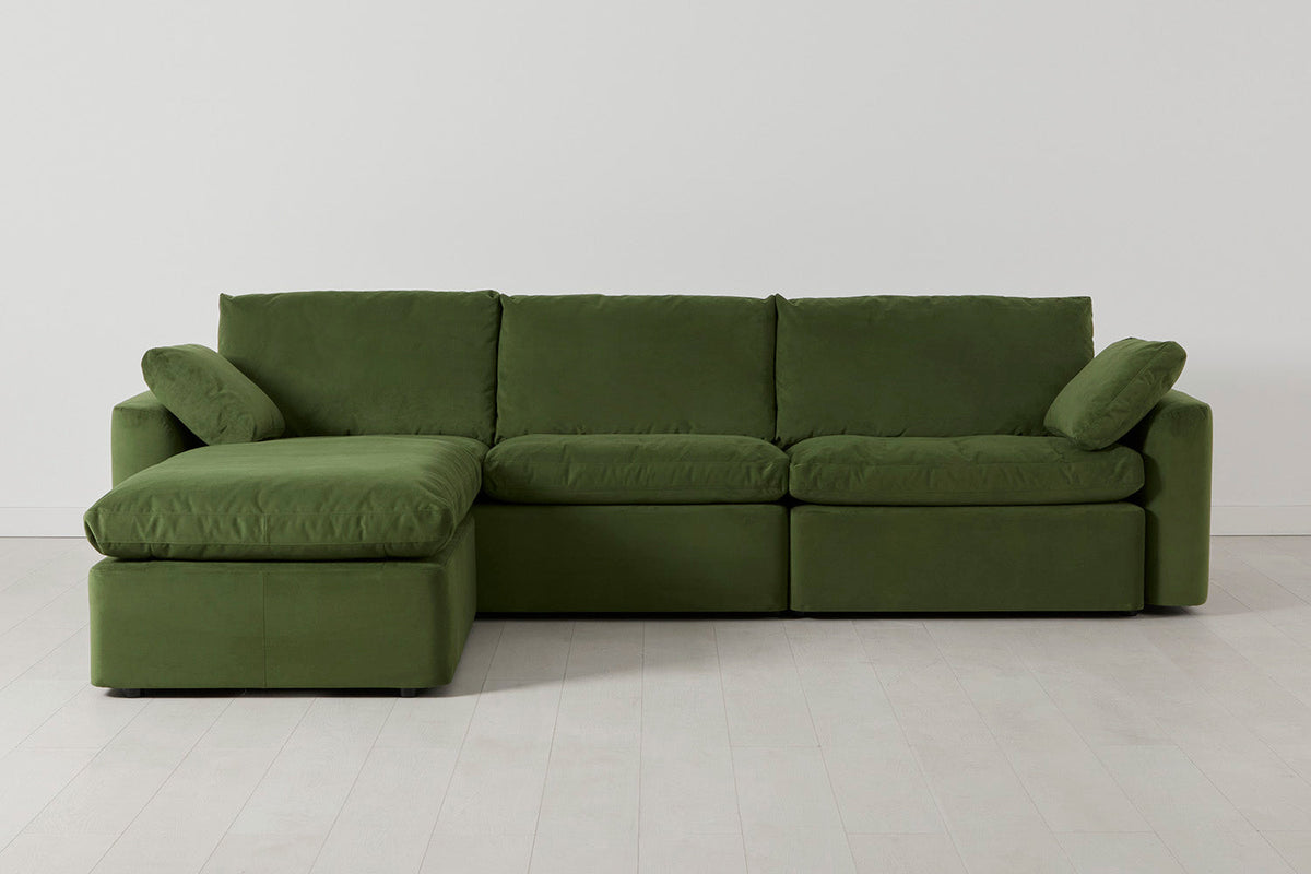 Model 13 4-Seater Left Chaise Sofa, Vine