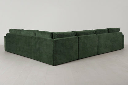 Model 13 Großes Ecksofa, Tannengrün