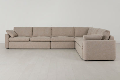 Model 13 Großes Ecksofa, Steingrau