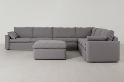 Model 13 Large Corner Sofa with Ottoman, Risso