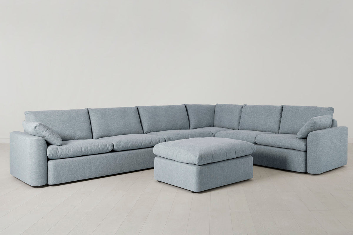 Model 13 Large Corner Sofa with Ottoman