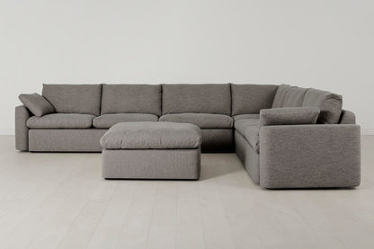 Model 13 Large Corner Sofa with Ottoman, Shadow