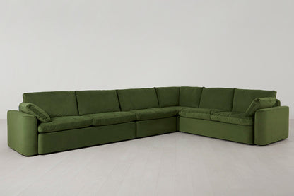 Model 13 Großes Ecksofa, Laubgrün