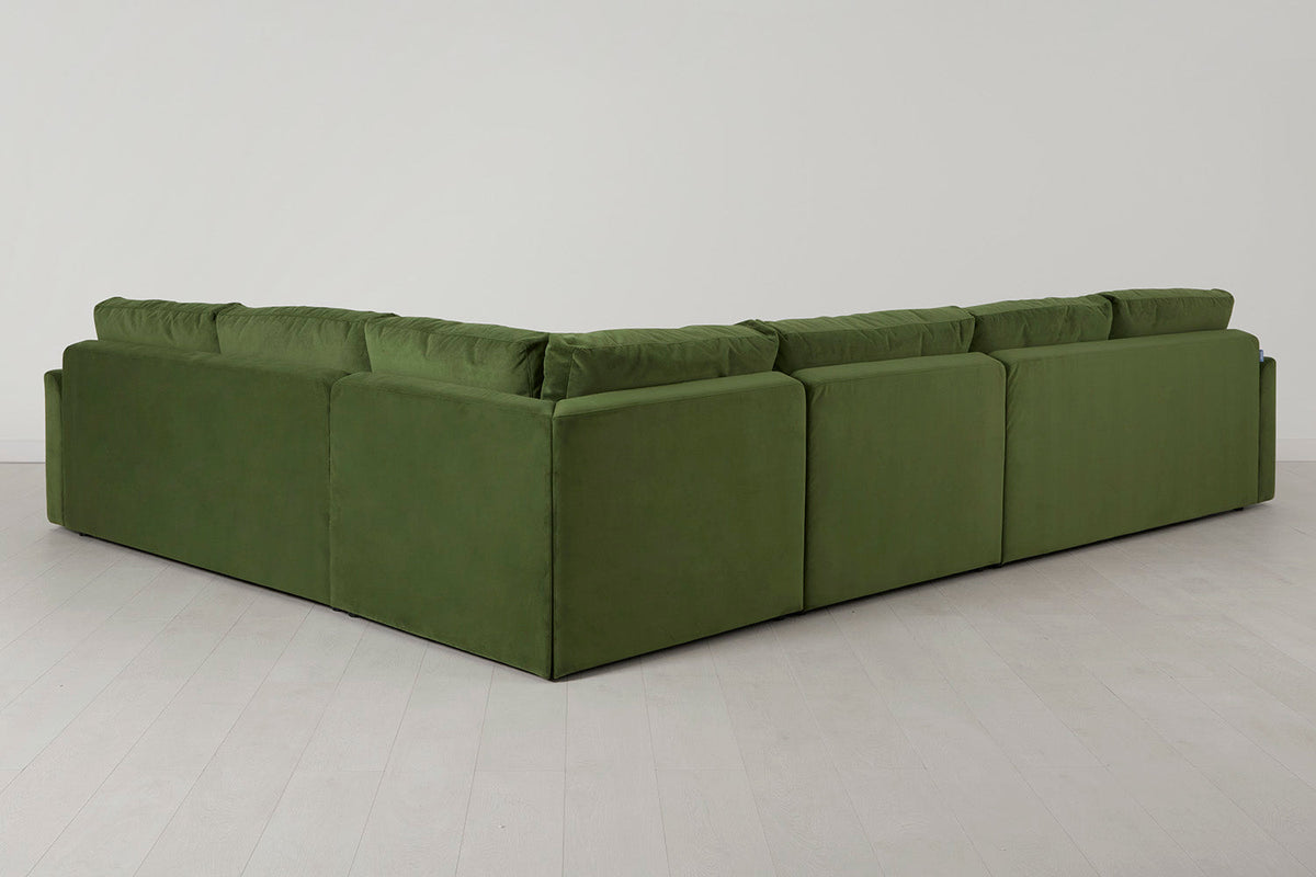 Model 13 Großes Ecksofa, Laubgrün