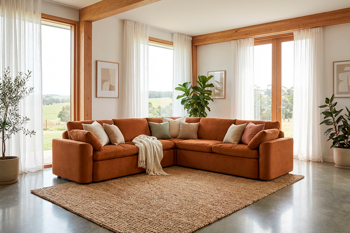 Model 13 Corner Sofa, Bronze
