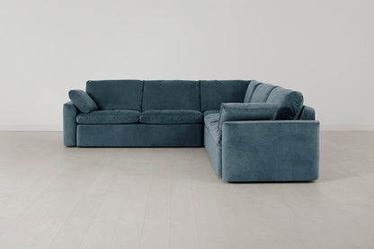 Model 13 Ecksofa, Wasserblau