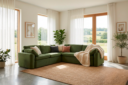 Model 13 Ecksofa, Laubgrün