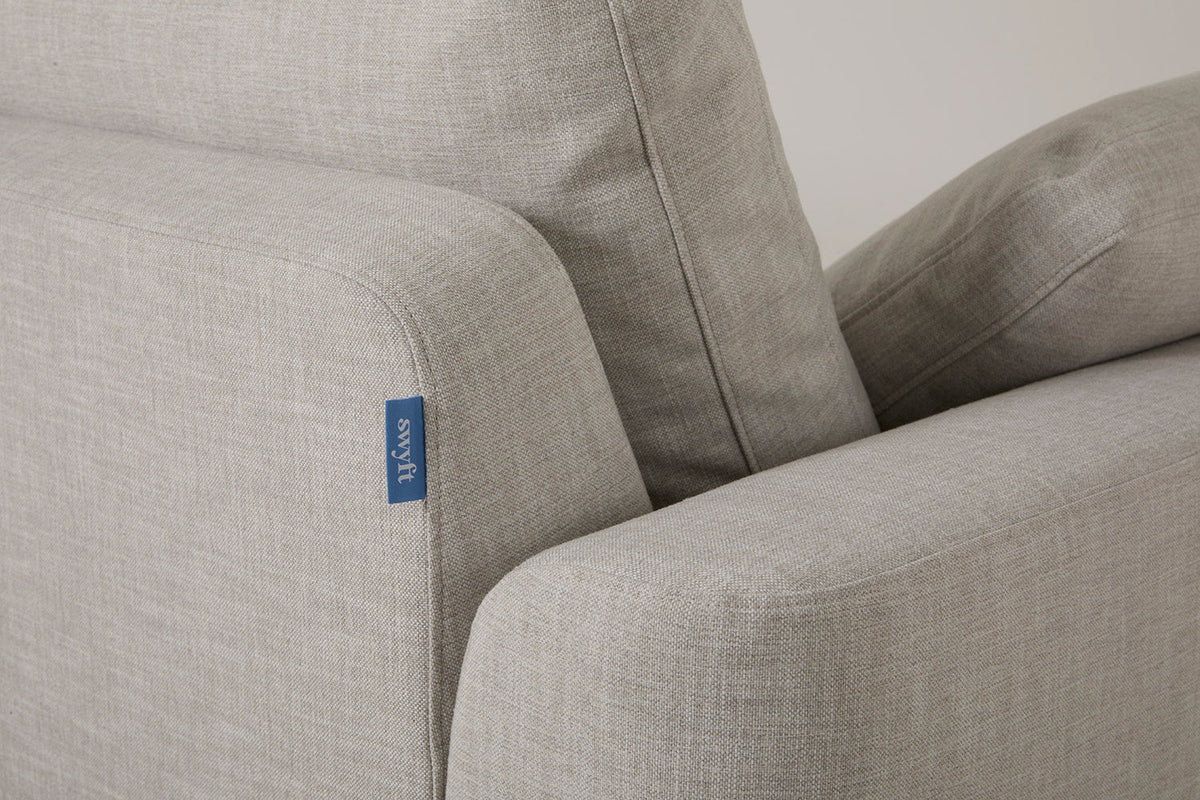 Model 13 Großes Ecksofa, Helles Pergament
