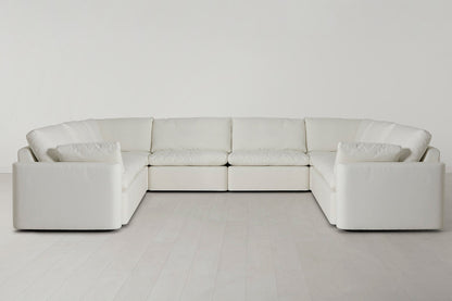 Model 13 U-Form Sofa, Weiß