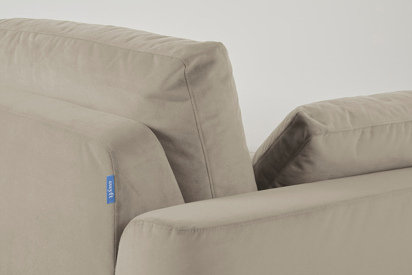 Model 13 2-Seater Right Chaise Sofa, Bone
