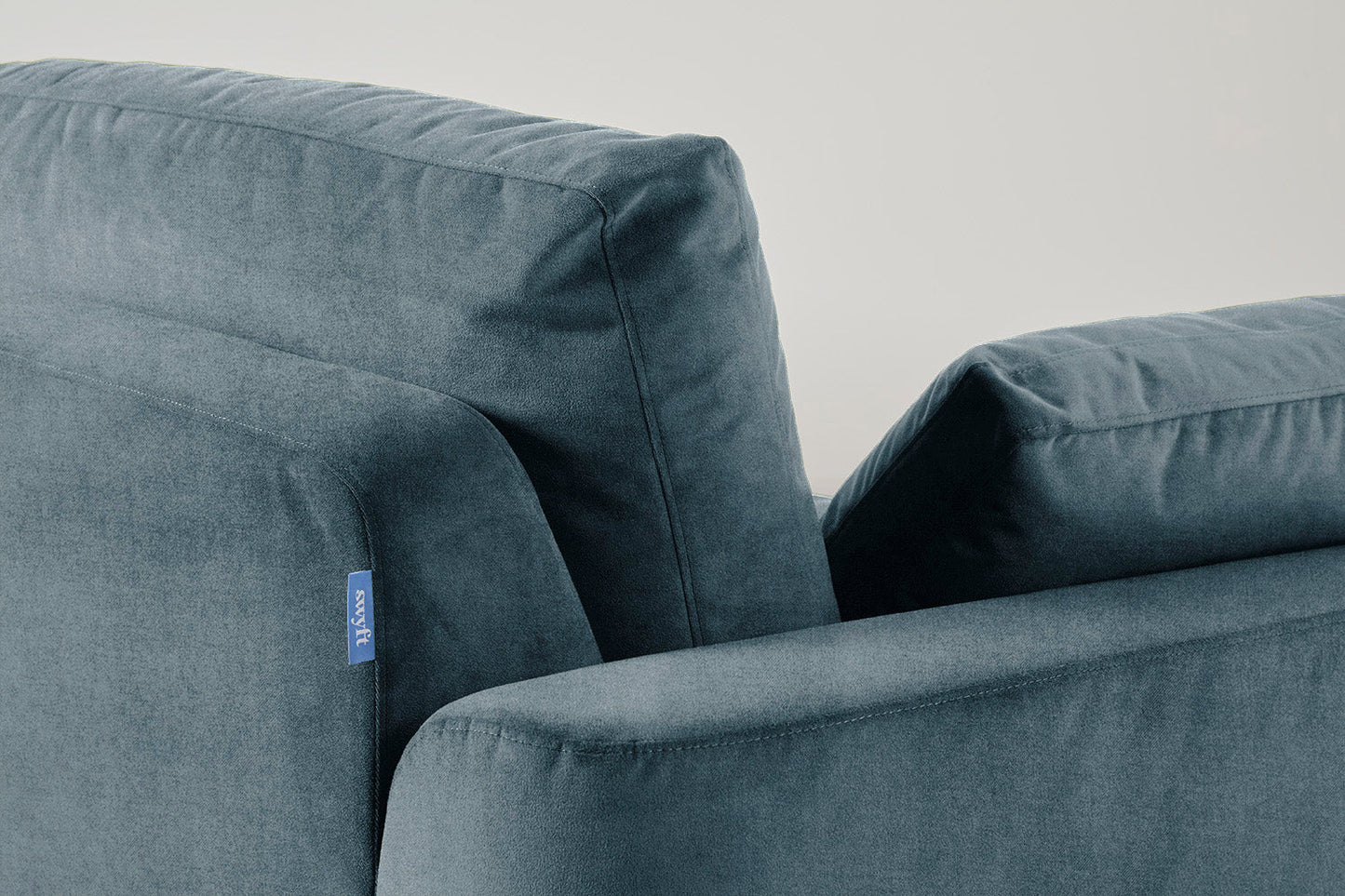 Model 13 2-Seater Left Chaise Sofa, Hydro
