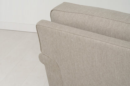 Model 15 Zweisitzer Sofa mit Hocker, Steingrau