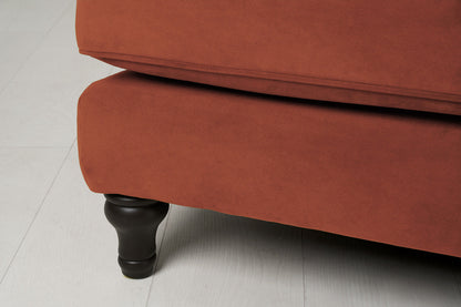 Model 15 3 Seater Sofa with Ottoman, Brick