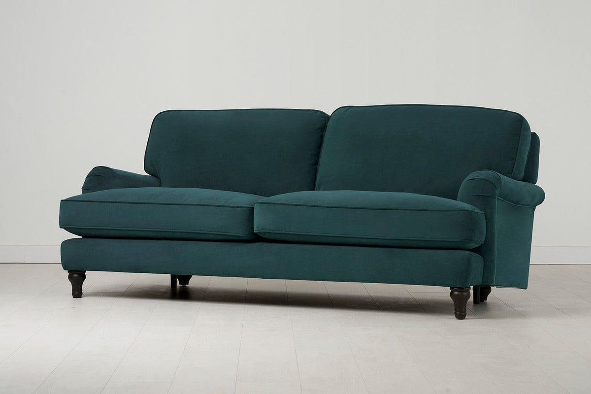 Dreisitzer-Sofa Model 15, Eisvogelblau
