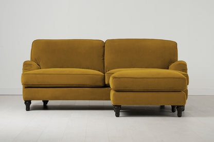 Model 15 3 Seater Sofa with Ottoman, Mustard