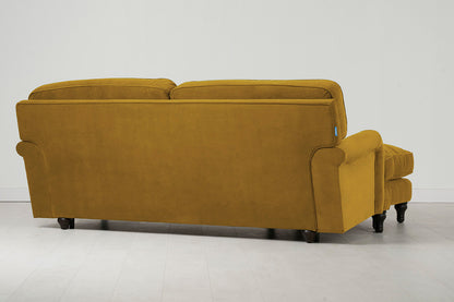 Model 15 3 Seater Sofa with Ottoman, Mustard
