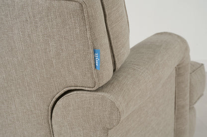 Dreisitzer-Sofa Model 15, Steingrau