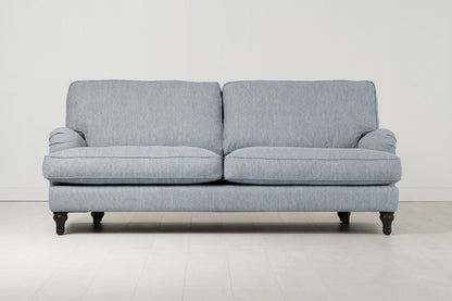 Dreisitzer-Sofa Model 15, Meerglasblau