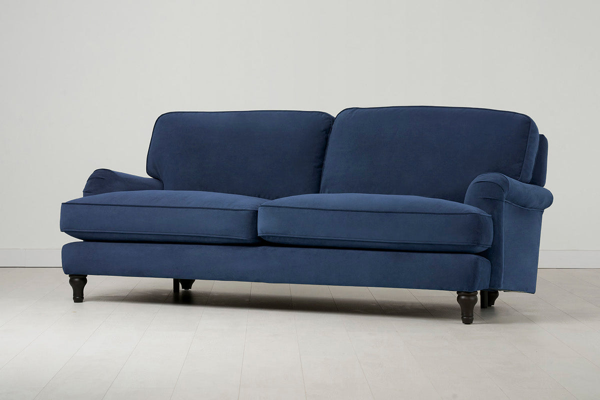 Dreisitzer-Sofa Model 15, Blaugrün