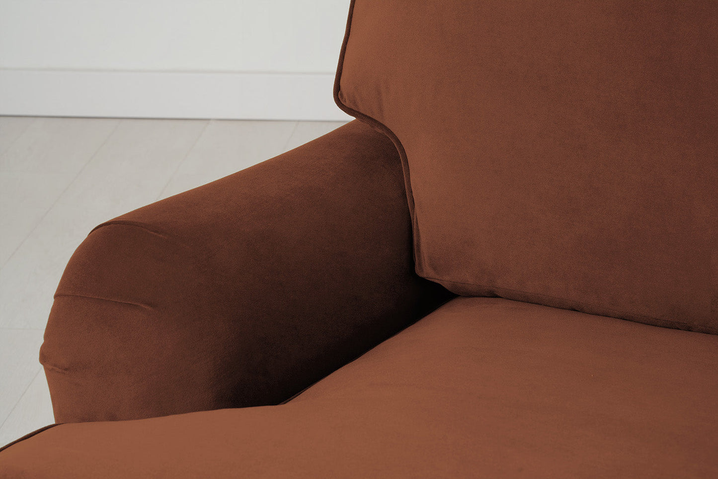 Model 15 3 Seater Sofa with Ottoman, Umber