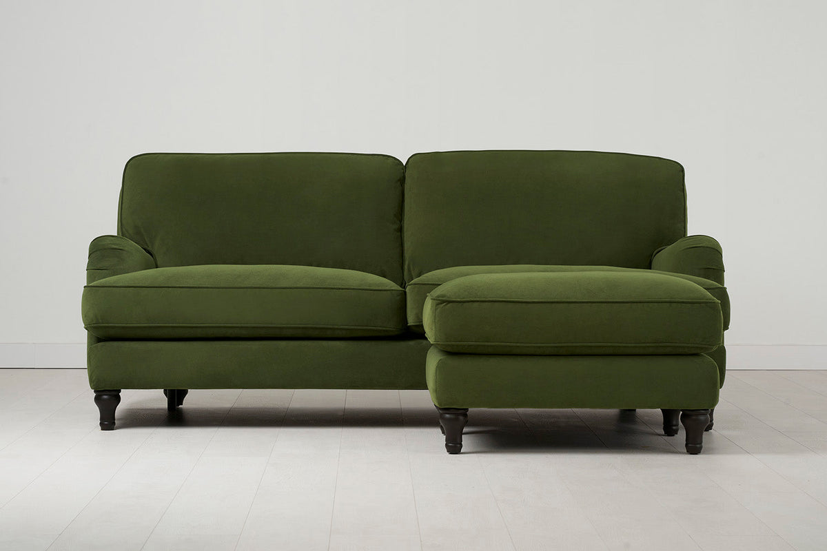 Dreisitzer-Sofa Model 15, Laubgrün