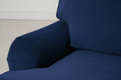 Dreisitzer-Sofa Model 15, Indigoblau