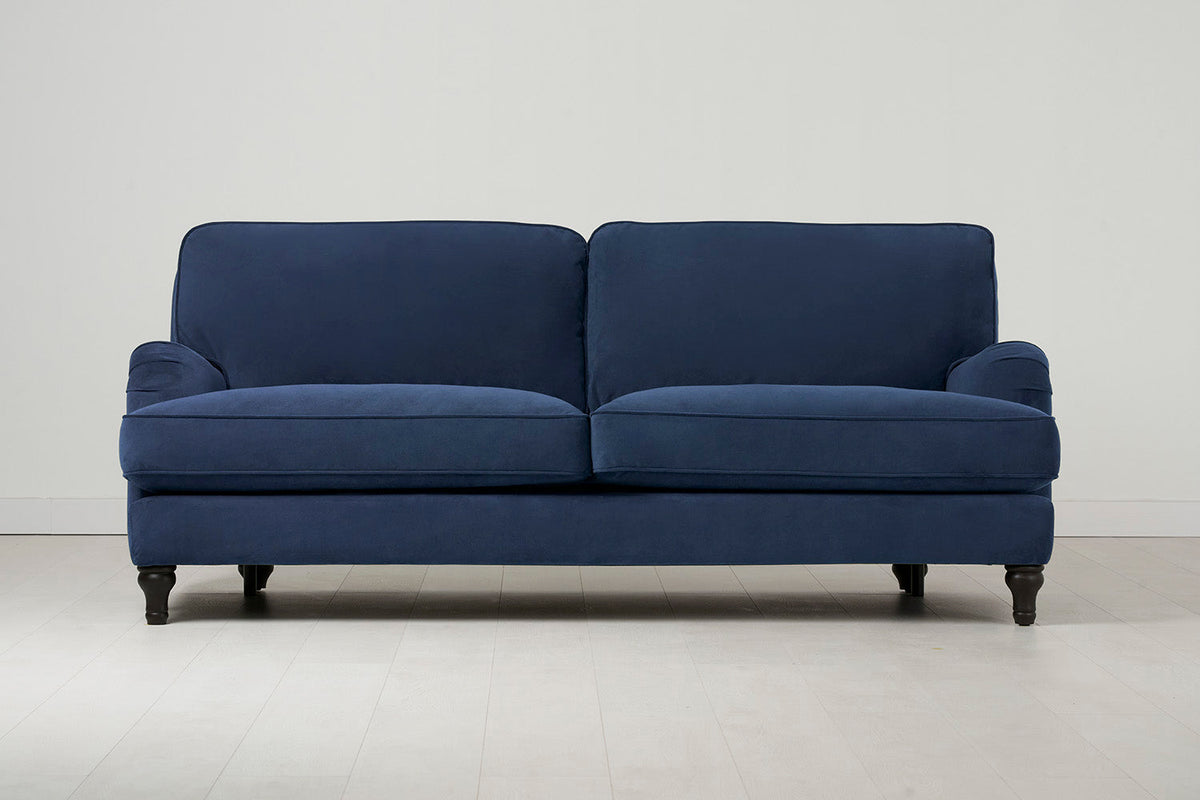 Dreisitzer-Sofa Model 15, Blaugrün