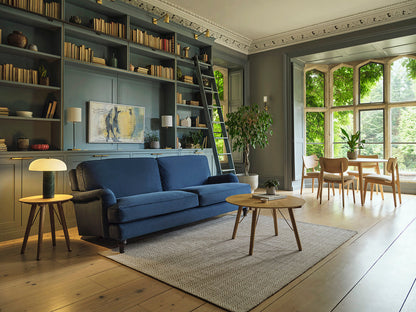 Dreisitzer-Sofa Model 15, Blaugrün