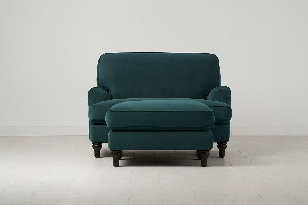Model 15 Chaise Longue, Eisvogelblau