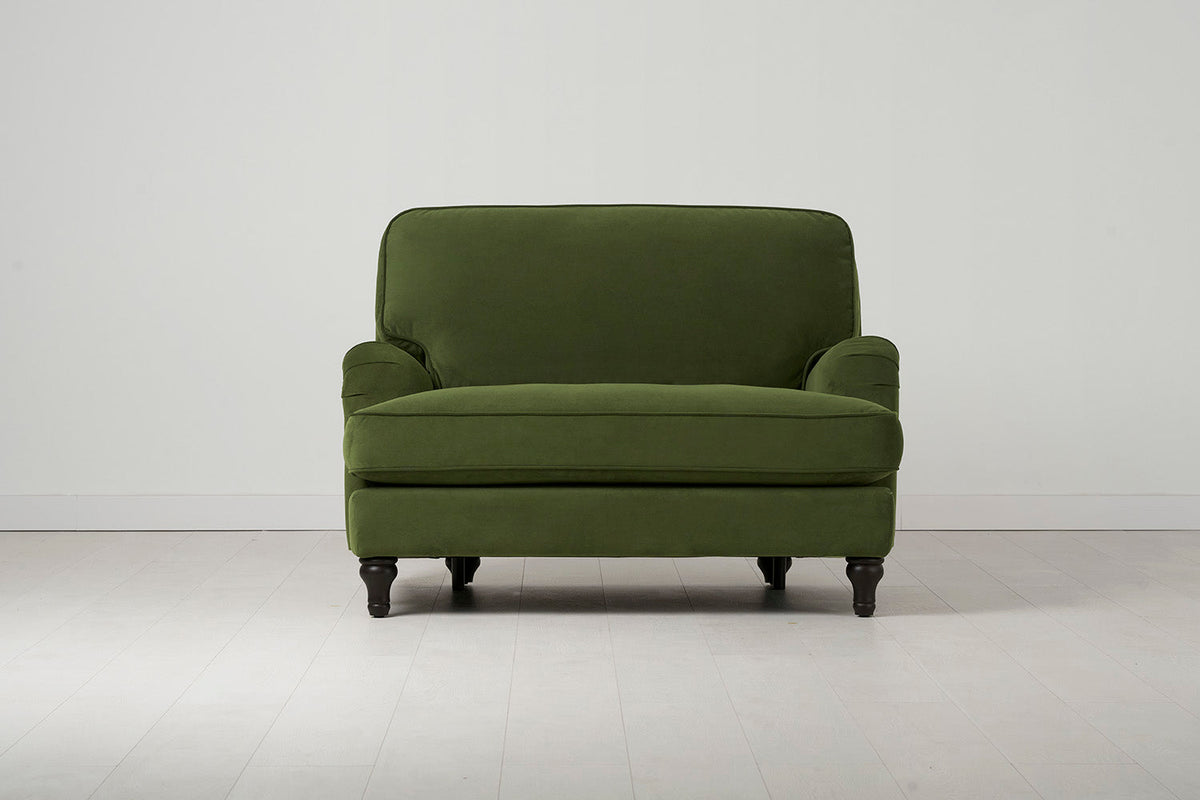 Model 15 Loveseat, Laubgrün