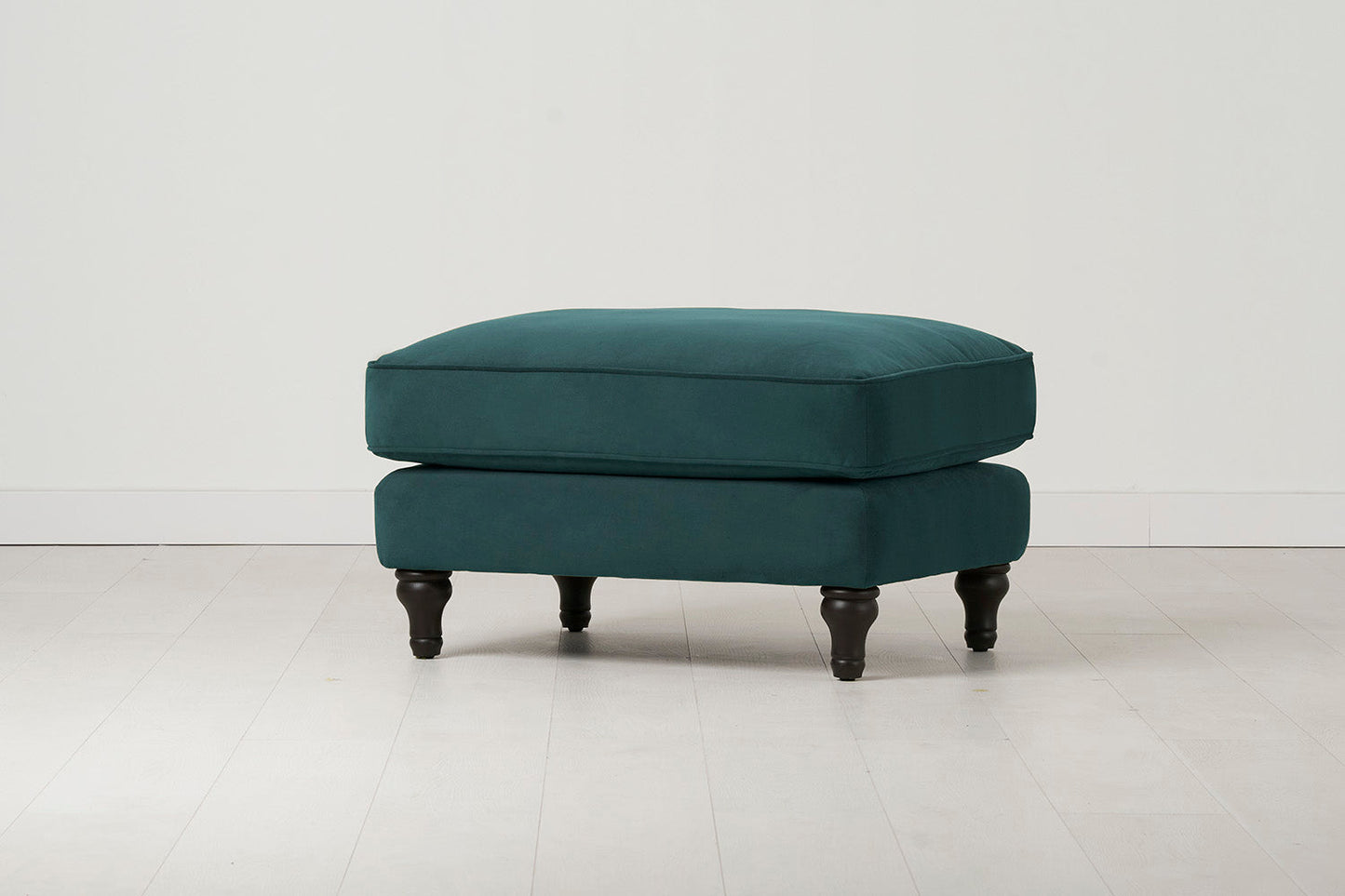 Polsterhocker Model 15, Eisvogelblau
